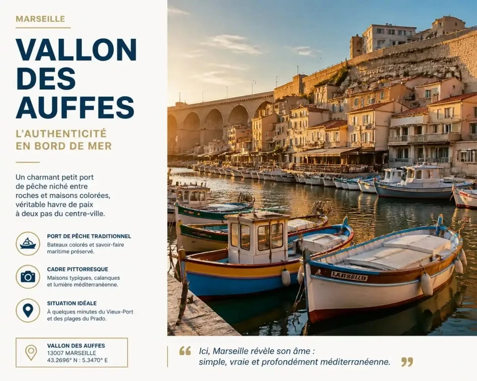 Le Vallon des Auffes, lieu typique à voir à Marseille