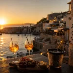 Que faire a marseille le soir : apéro sunset à Marseille, terrasse en bord de mer