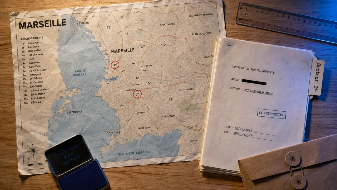 Arrondissements marseille et 8 secteurs
