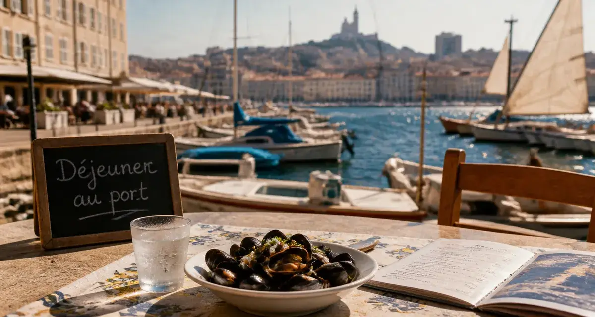 Ile frioul restaurant : déjeuner au port avec vue