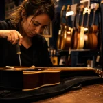 Magasin de musique à marseille : réparation de guitare en boutique
