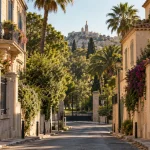 Marseille saint giniez : rue résidentielle, villas et pierre claire