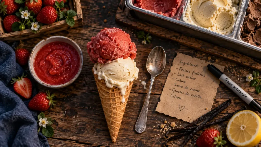 Meilleur glacier marseille : glace artisanale au cornet}}