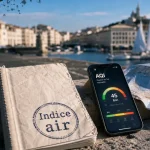 Pollution marseille aujourd’hui : indice ATMO et ozone sur écran à Marseille