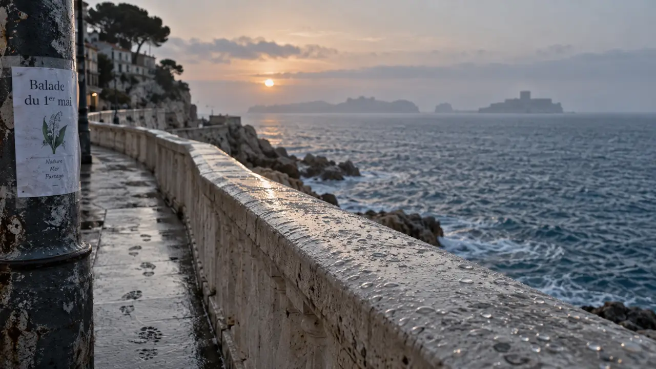 Que faire le 1er mai à Marseille : Corniche Kennedy au petit matin