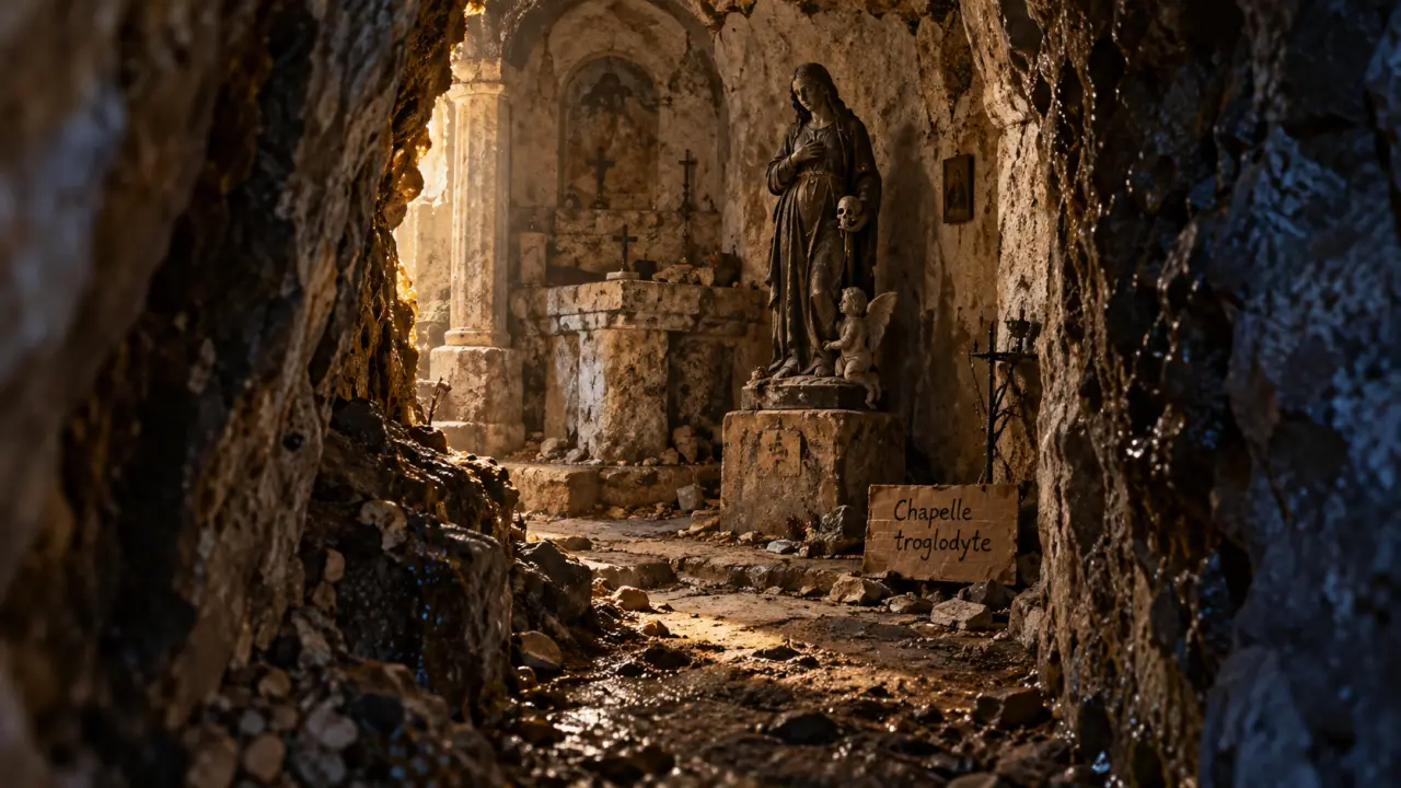 Une chapelle troglodyte et sa statue redécouvertes dans le Nord de Marseille