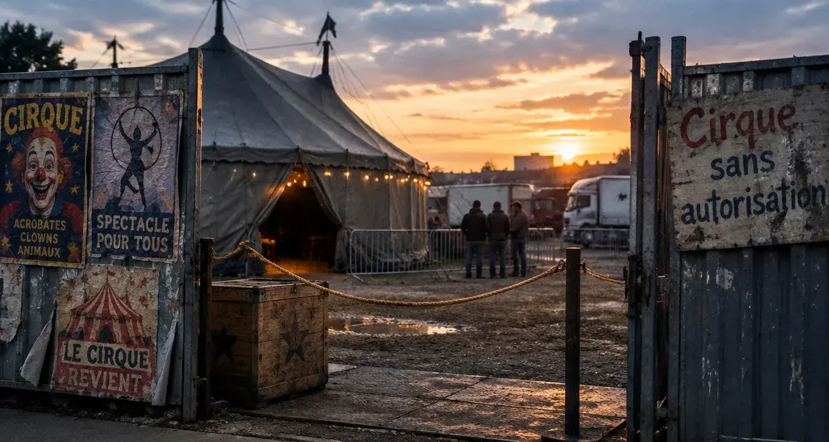 Aux Caillols, un cirque installé sans autorisation sur un terrain privé
